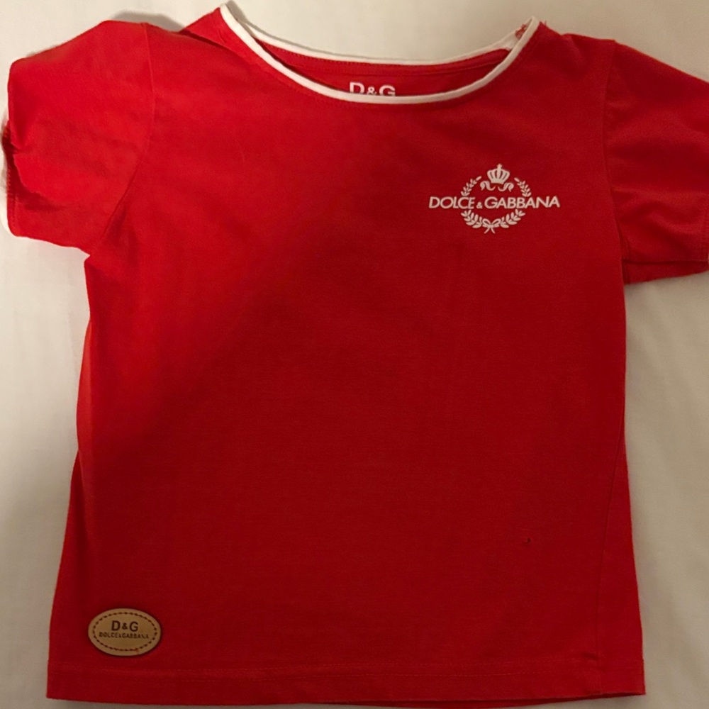 Dolce & Gabbana Kids Scarlet Tee